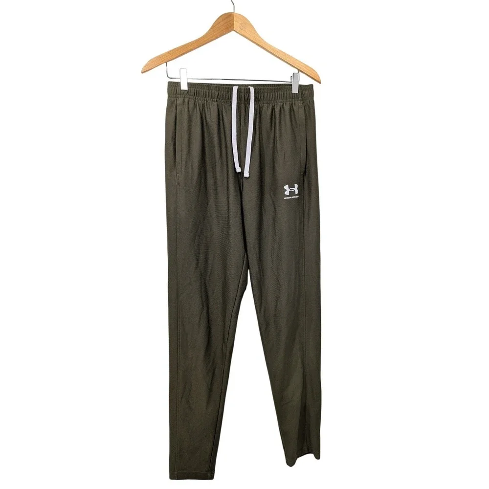 Under Armour Mens Olive Green Athletic‎ Pants Fitted Size Medium